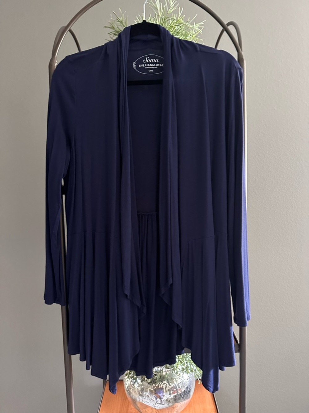 Soma Cascading Front Tunic-length Cardigan
